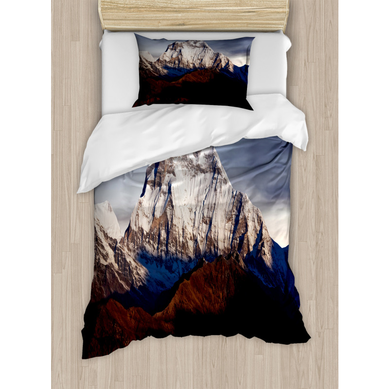 Panoramic Dhaulagiri Duvet Cover Set