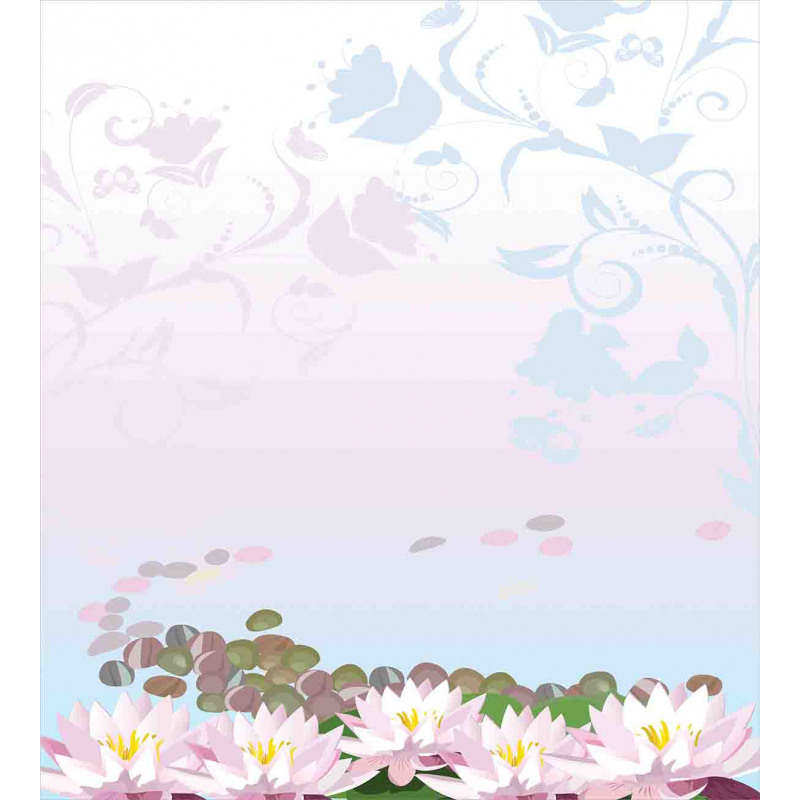 Water Lilies Pattern Duvet Cover Set