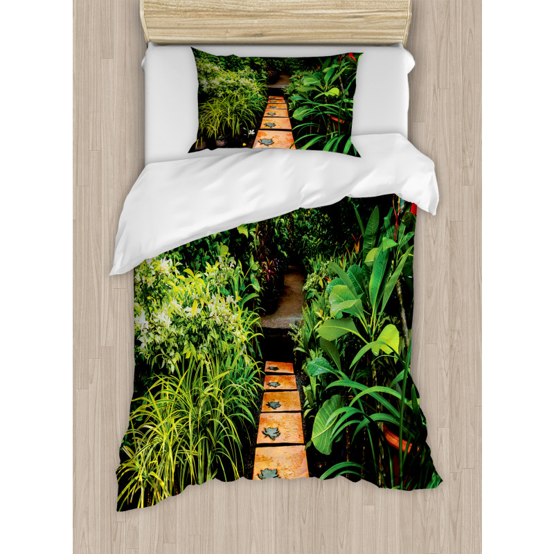 Tropical Growth Duvet Cover Set