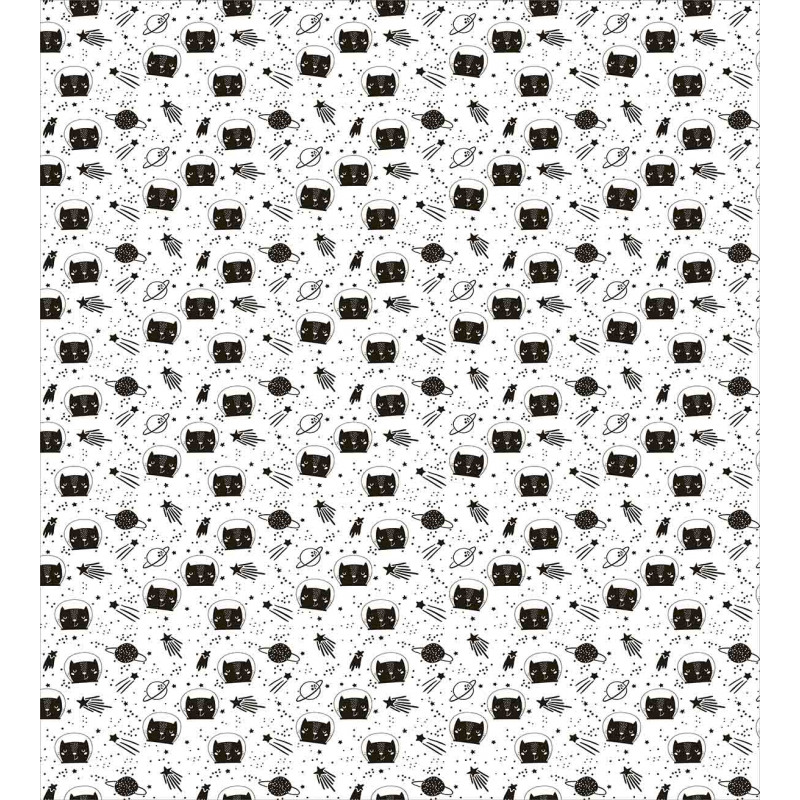 Cats in Outer Space Duvet Cover Set