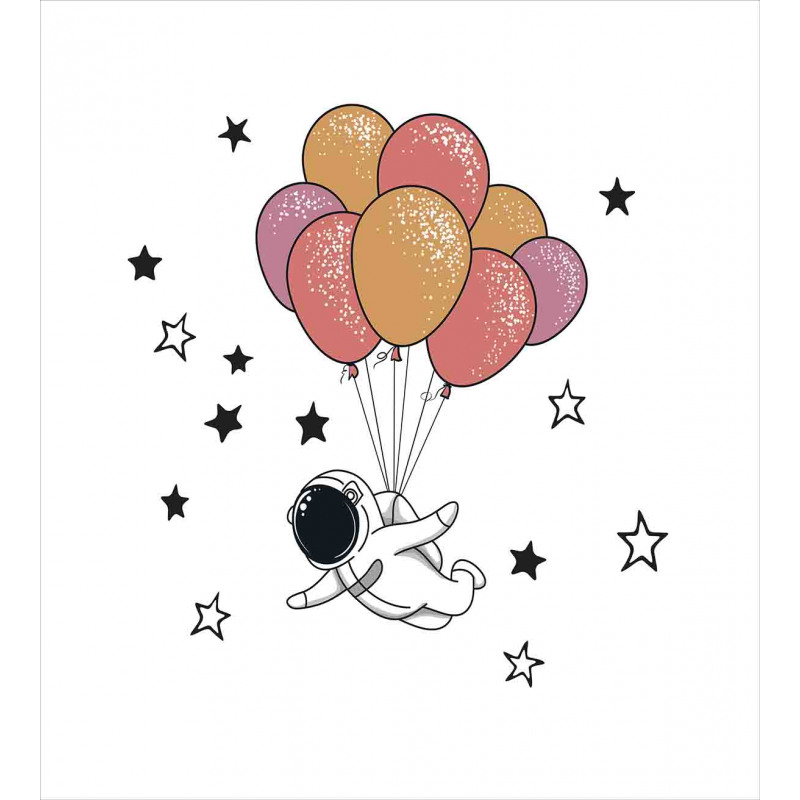 Astronaut with Balloons Duvet Cover Set