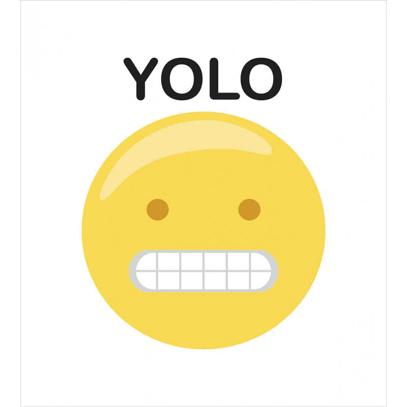 Funny Emoji Face Slogan Duvet Cover Set