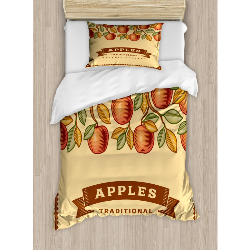 Vintage Apple Harvest Duvet Cover Set