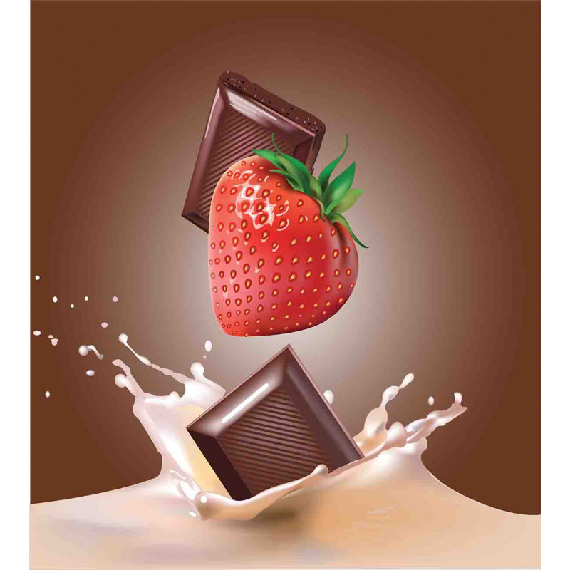 Strawberry Chocolate Duvet Cover Set