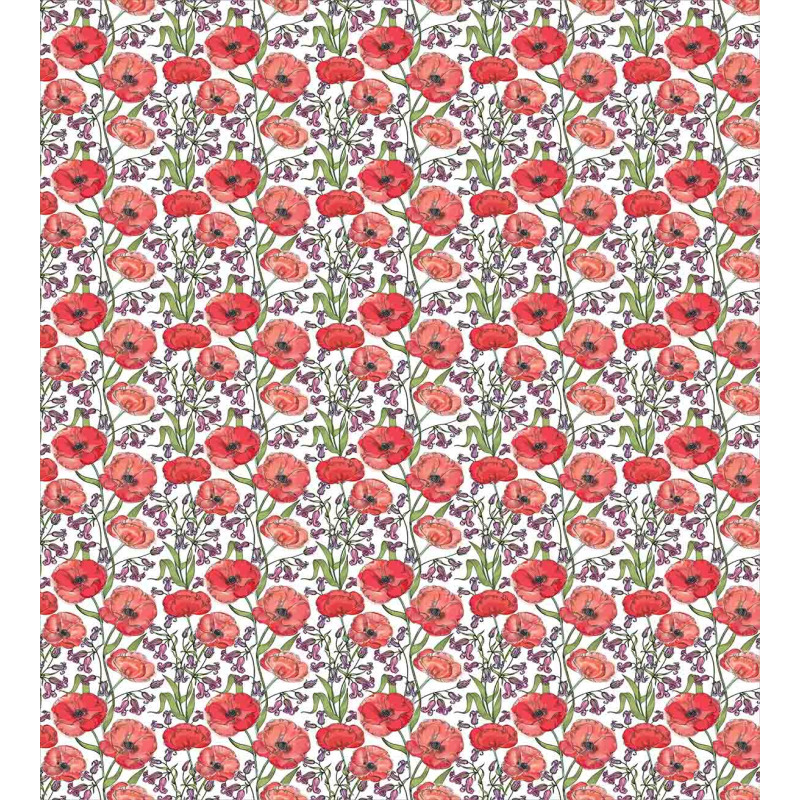 Poppy Blossoms Garden Duvet Cover Set