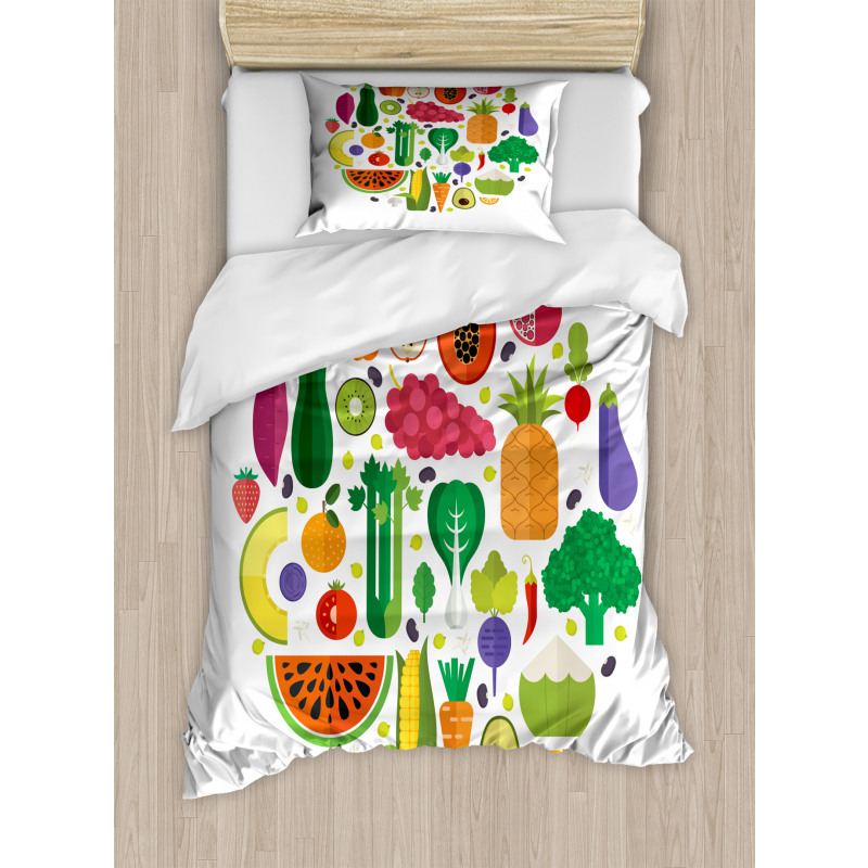 Yummy Food Circle Duvet Cover Set