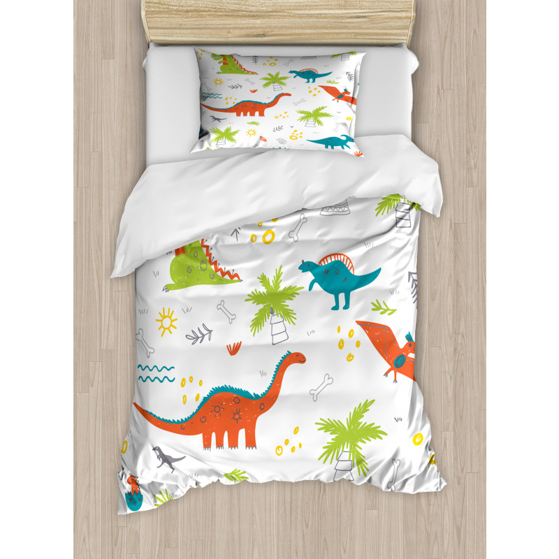 Prehistoric Wildlife Duvet Cover Set