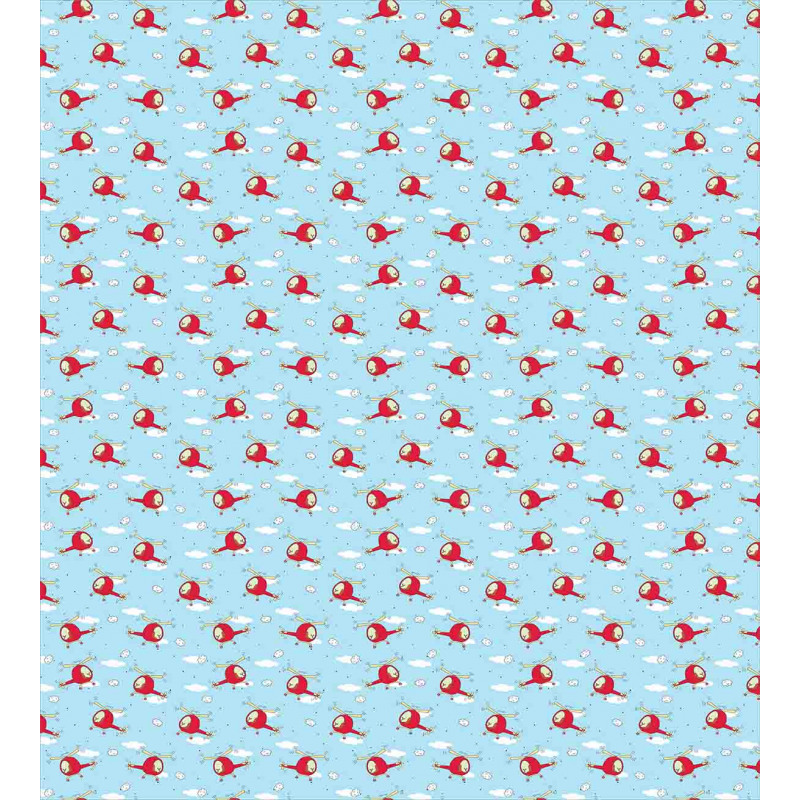 Helicopters in Sky Duvet Cover Set