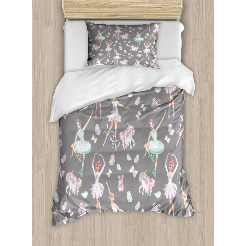 Dancers and Unicorns Duvet Cover Set