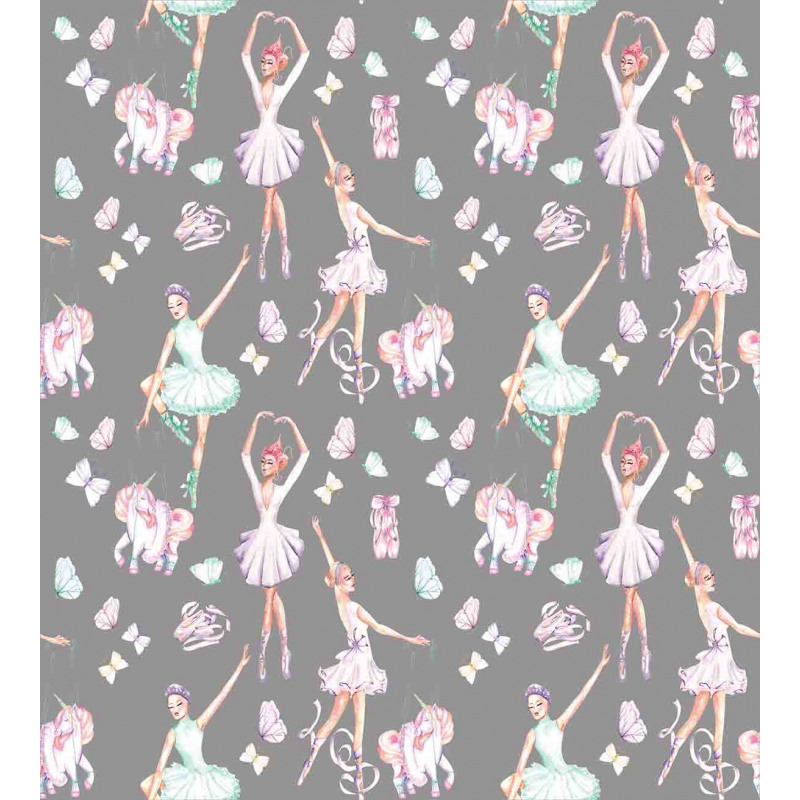 Dancers and Unicorns Duvet Cover Set