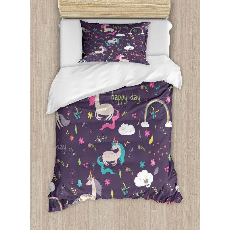 Unicorn Happy Day Duvet Cover Set