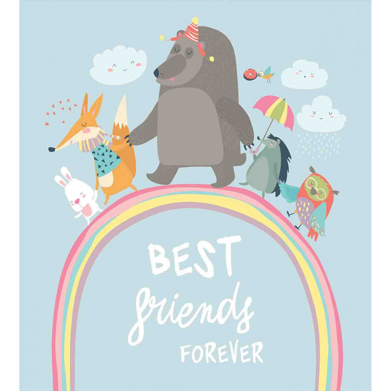 Best Animal Friends Duvet Cover Set