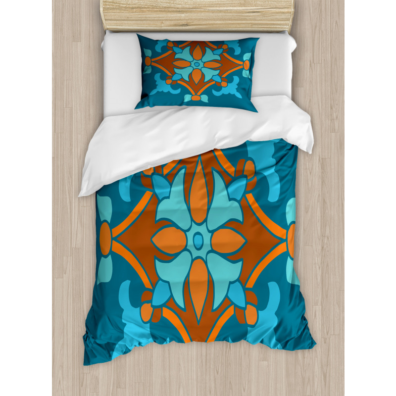 Folkloric Pattern Duvet Cover Set