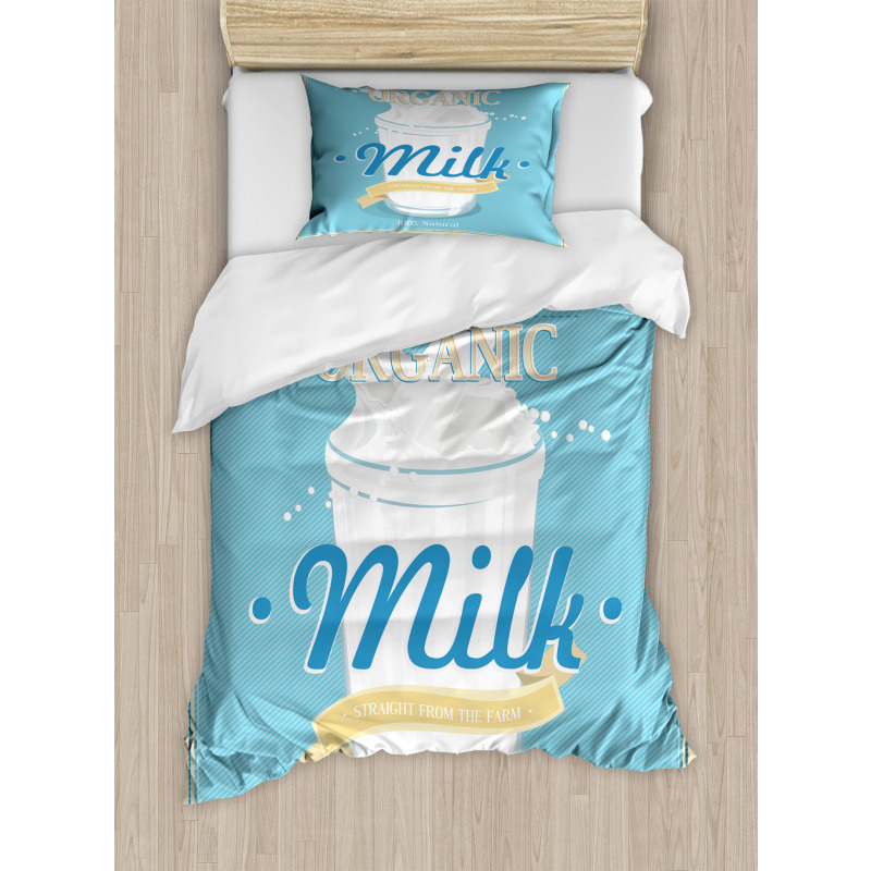 Splashing Milk Jar Duvet Cover Set