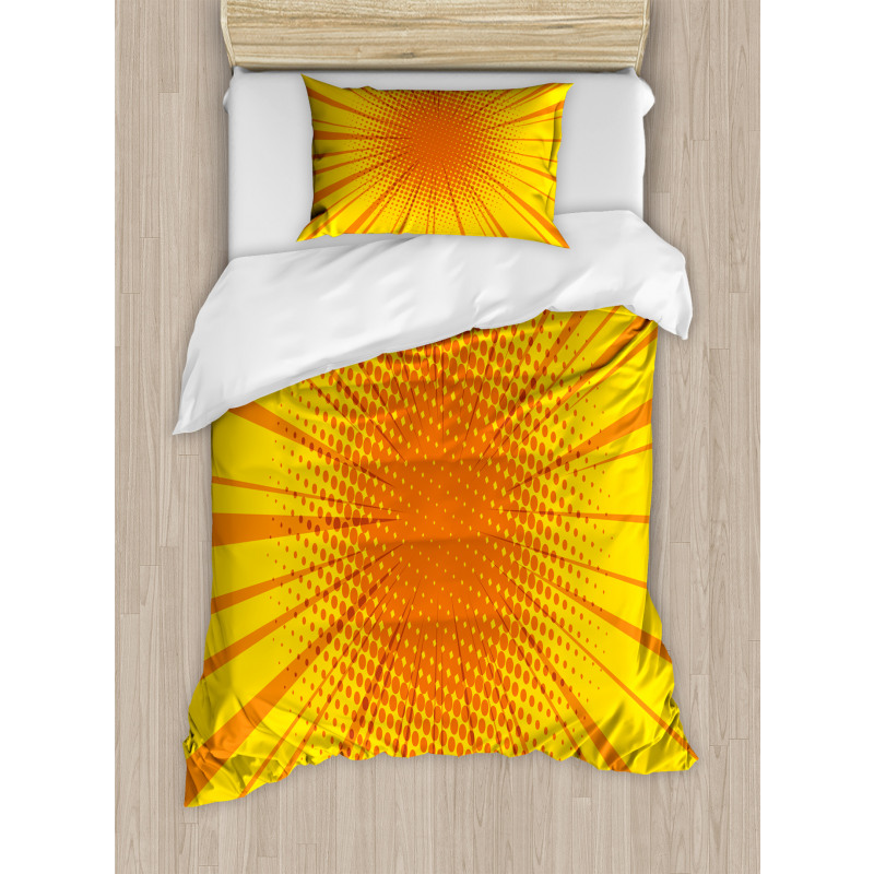 Retro Sun Burst Duvet Cover Set