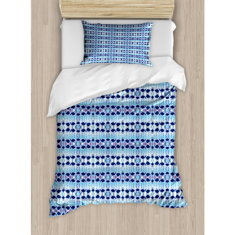 Psychedelic Batik Blue Duvet Cover Set