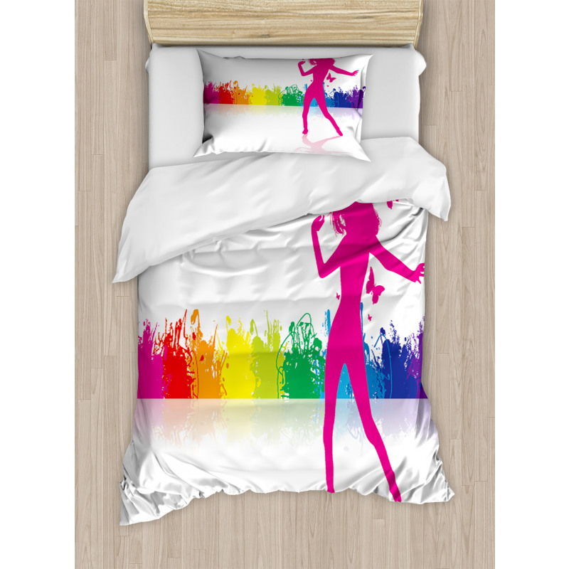 Dancing Girlt Party Duvet Cover Set