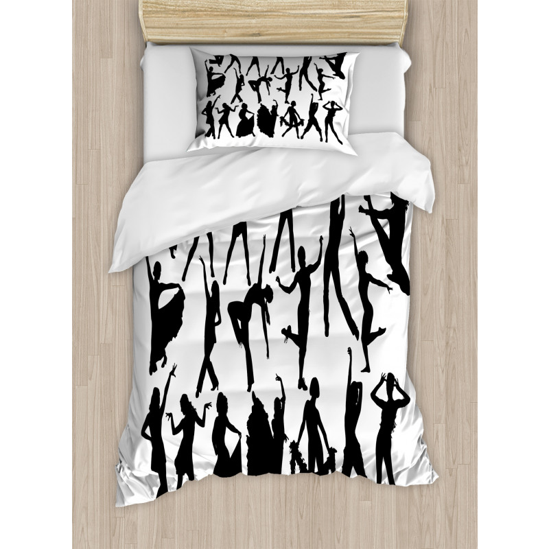 Dancer Silhouettes Duvet Cover Set