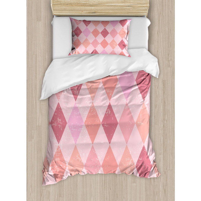 Harlequin Diamond Pattern Duvet Cover Set