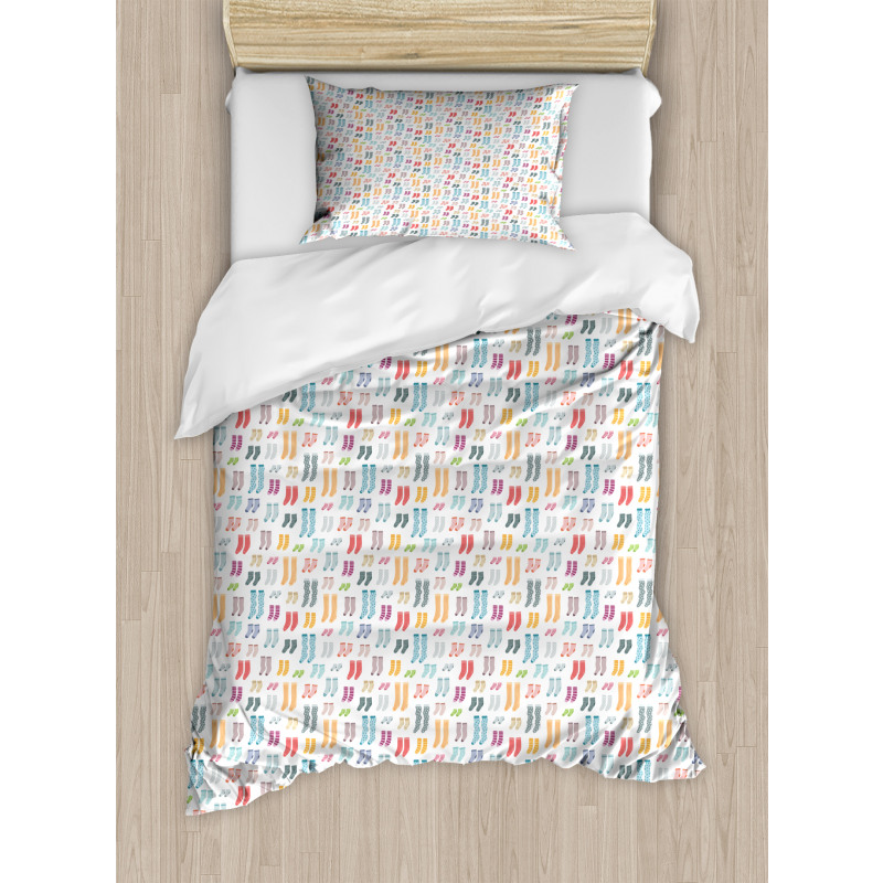 Long and Short Socks Duvet Cover Set