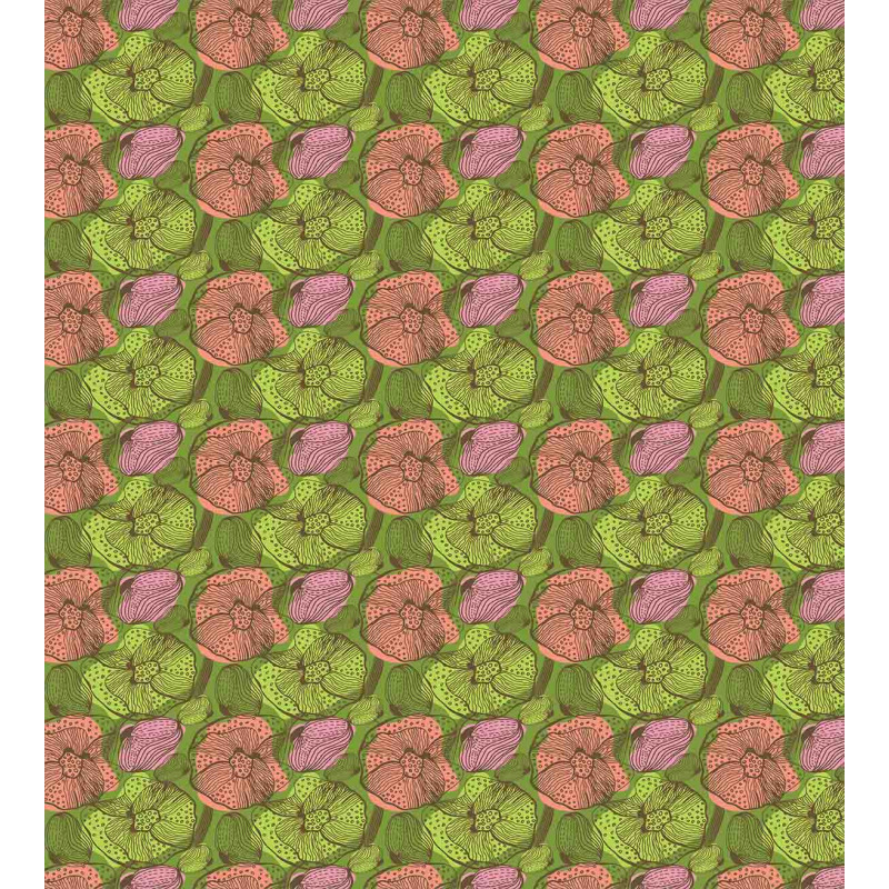 Vintage Floral Grunge Duvet Cover Set