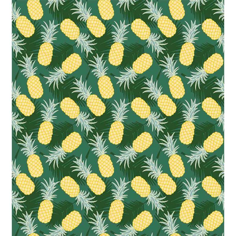 Palm Leaves Pineapples Duvet Cover Set