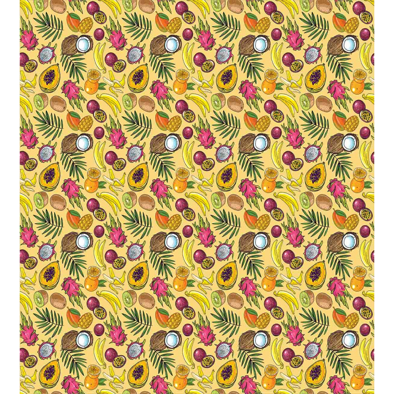 Tropical Summer Food Duvet Cover Set