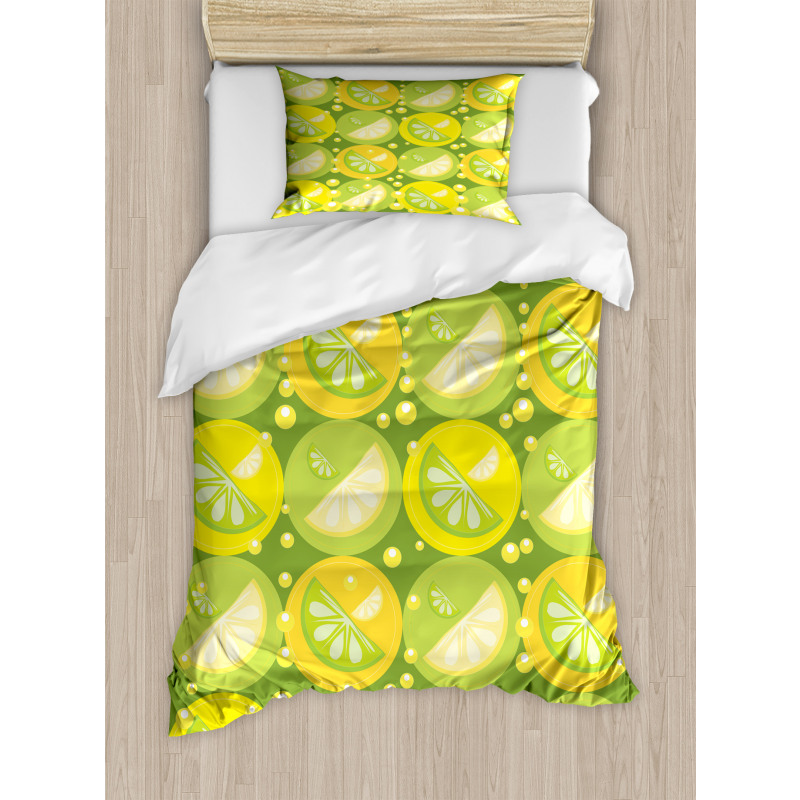 Trapped Limes in Cells Duvet Cover Set