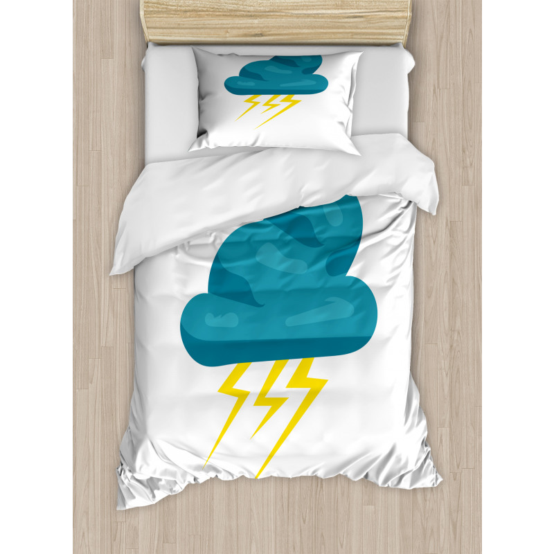 Cloud and Bolts Duvet Cover Set