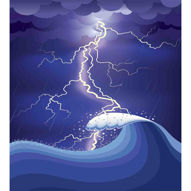 Heavy Storm in the Ocean Duvet Cover Set