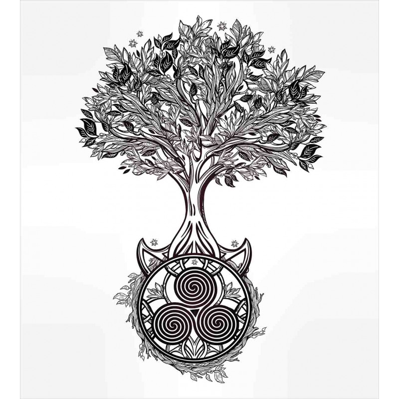 Tree of Life Triskelion Duvet Cover Set