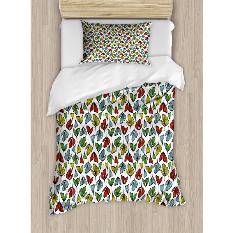 Autumn Petals Duvet Cover Set