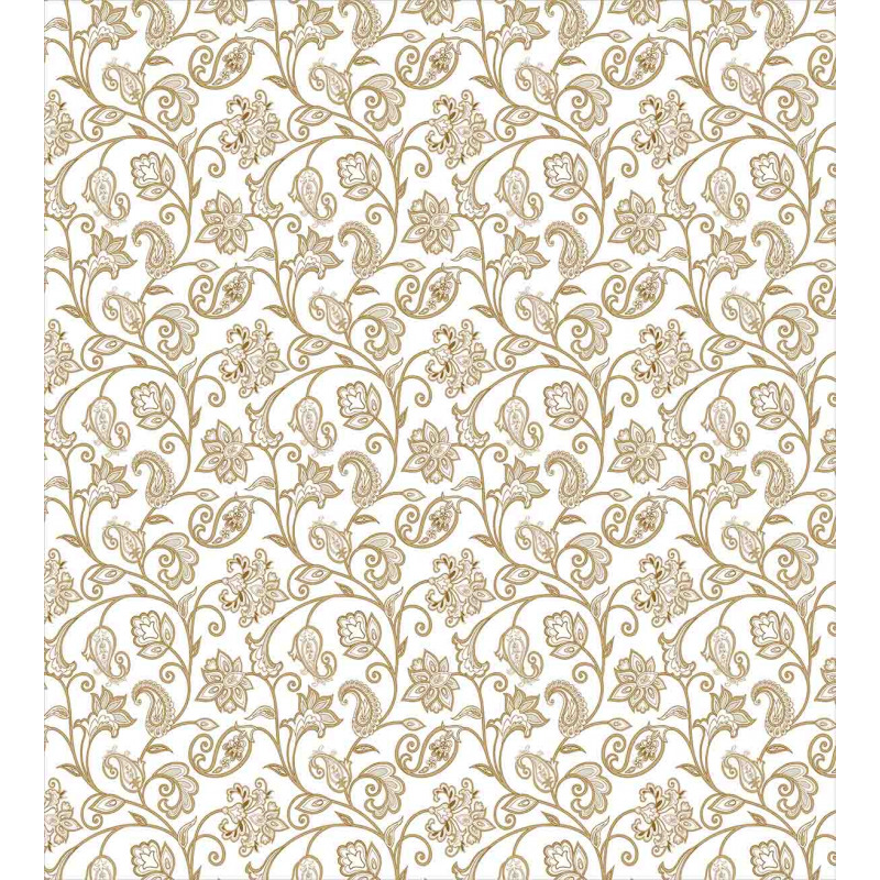 Floral Paisley Motif Duvet Cover Set