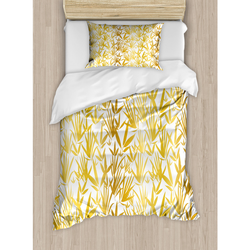 Tropic Bamboo Leaves Duvet Cover Set