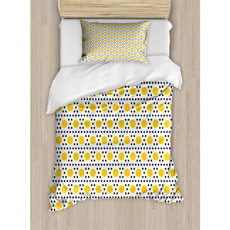 Egg Yolk Polka Dots Duvet Cover Set