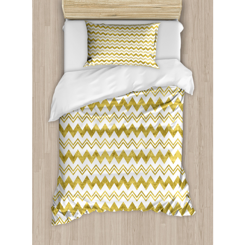 Unbalanced Chevron Duvet Cover Set