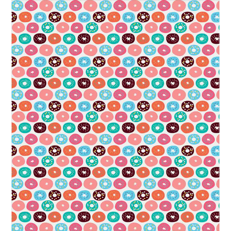 Donut Macaron Dessert Duvet Cover Set