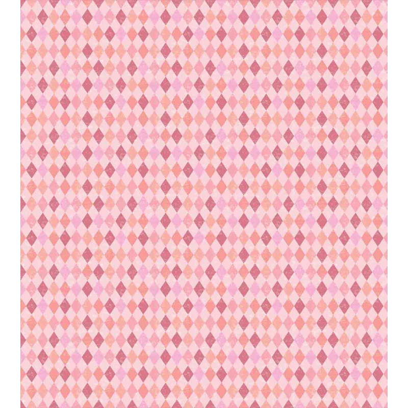 Pink Diamond Shape Duvet Cover Set
