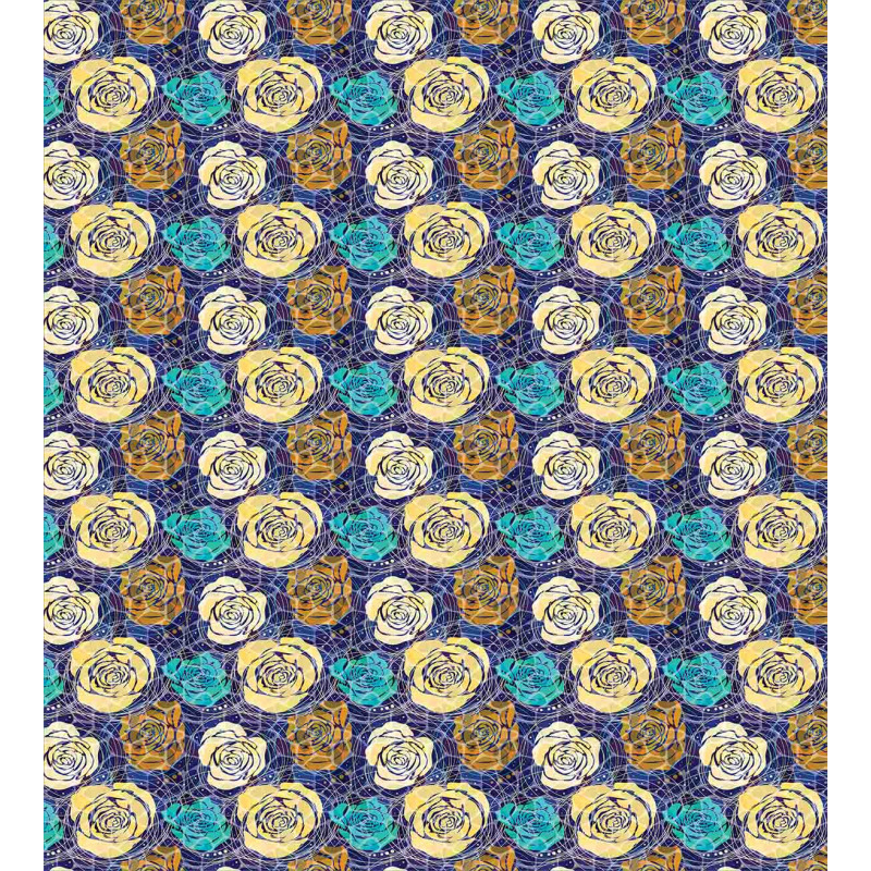 Floral Doodle Pattern Duvet Cover Set