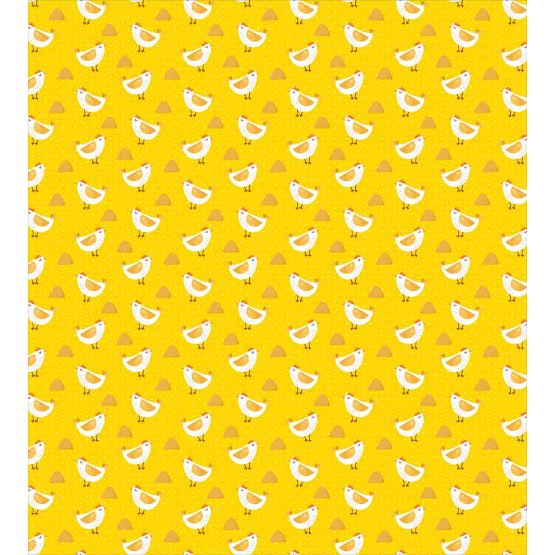 Dots Chicken Haystack Duvet Cover Set