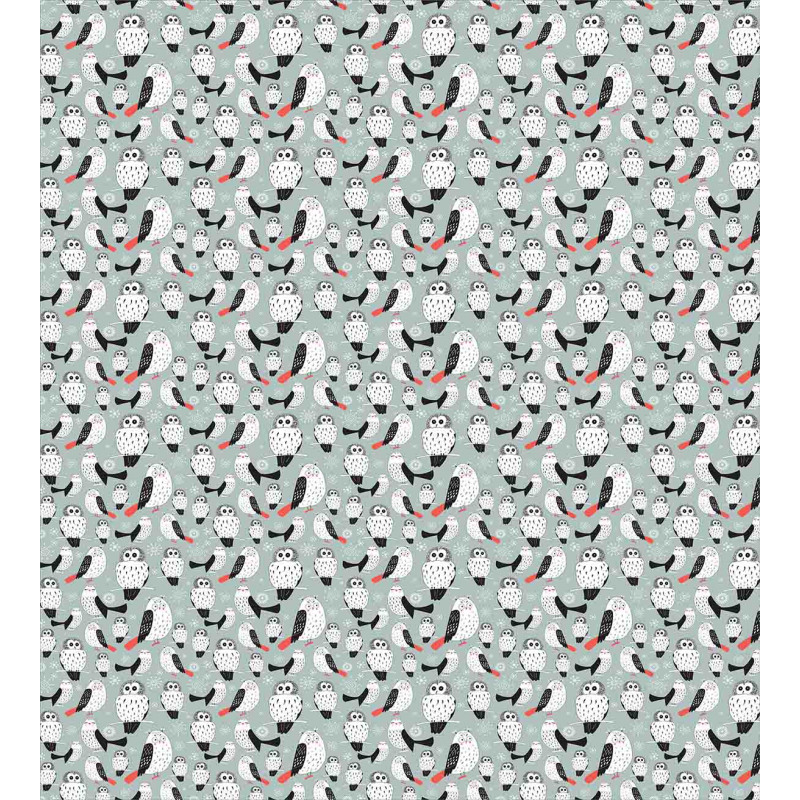 Cartoon Long-Eared Owl Duvet Cover Set