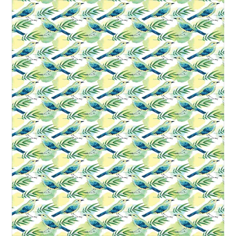 Watercolored Sparrow Duvet Cover Set