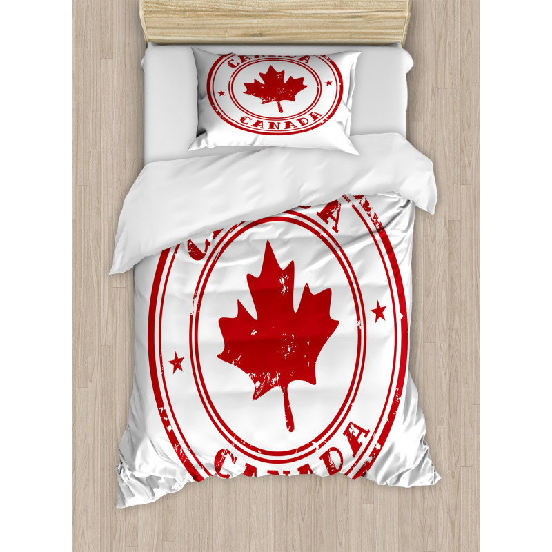 Rubber Stamp Design Duvet Cover Set