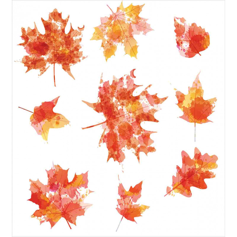 Canadian Foliage Maple Duvet Cover Set