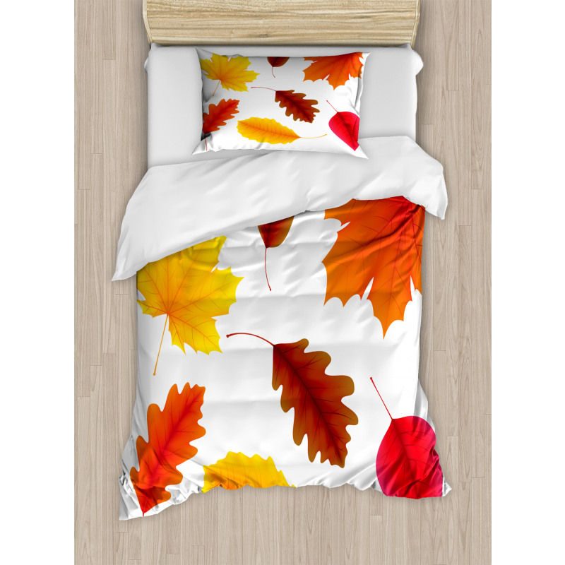 Autumn Foliage Flora Duvet Cover Set