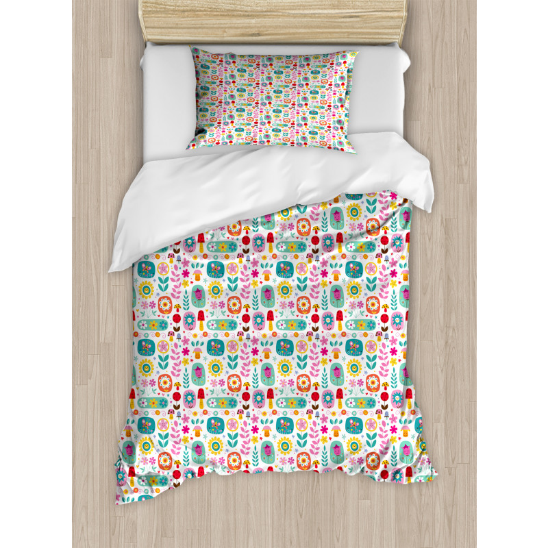 Happy Colorful Nature Duvet Cover Set