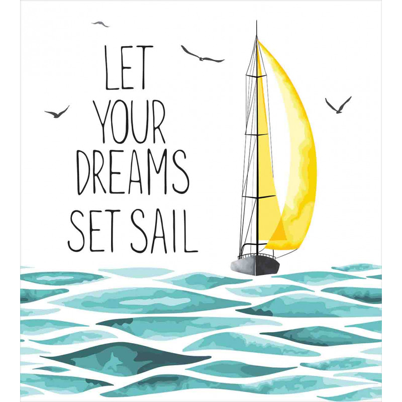 Let Your Dreams Sail Duvet Cover Set