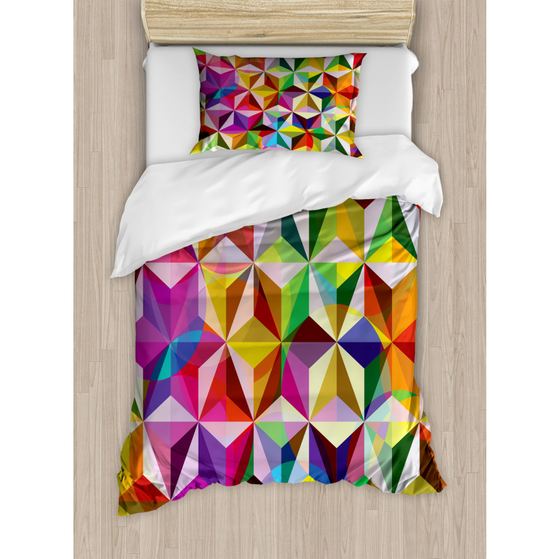 Sixties Rainbow Cubes Duvet Cover Set