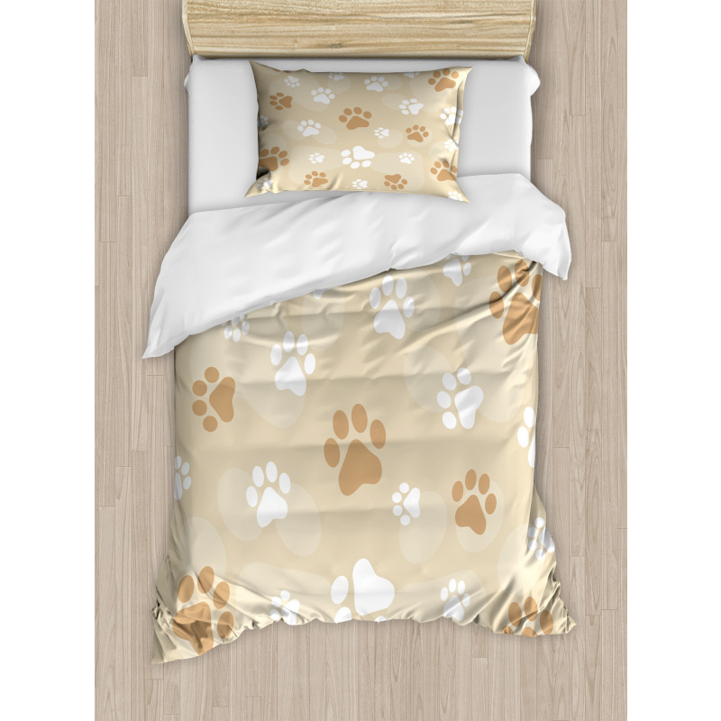 Baby Dog Pet Paws Duvet Cover Set