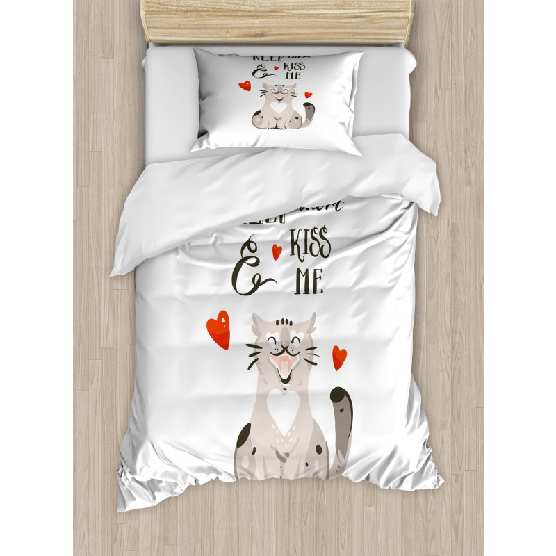 Cartoon Cat Duvet Cover Set